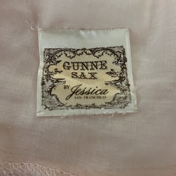 Vintage Gunne Sax Corset Long Sleeve Pink Maxi Dress - Picture 12 of 16